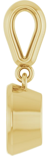 Pakabukas „Bezel-Set Solitaire Charm“ 14k yellow gold Round 6.5mm (3)