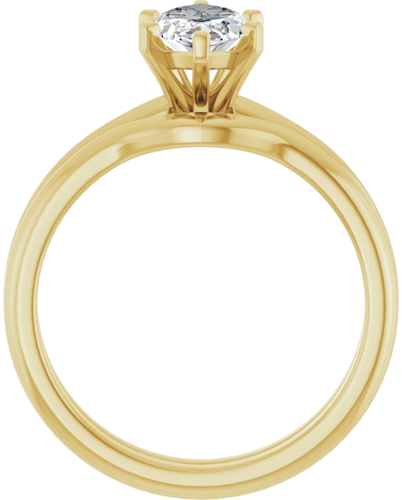 Sužadėtuvių Žiedas 14k yellow gold Marquise 11mm x 5.5mm (7)