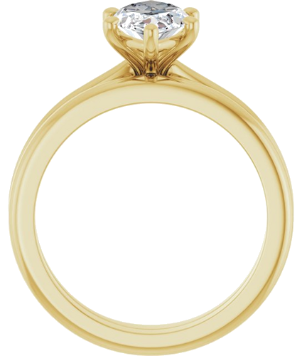 Sužadėtuvių Žiedas 14k yellow gold Marquise 12mm x 6mm (7)