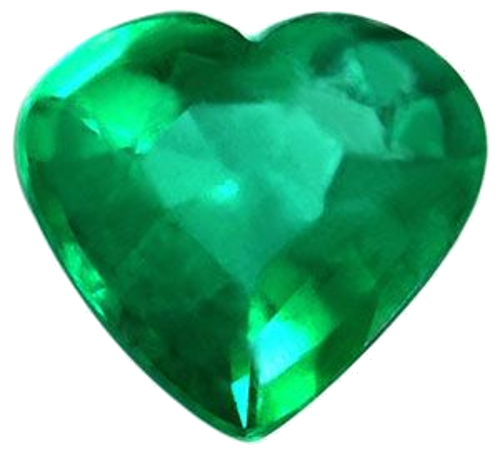 1.31 carat GREEN Heart Smaragdas (1)