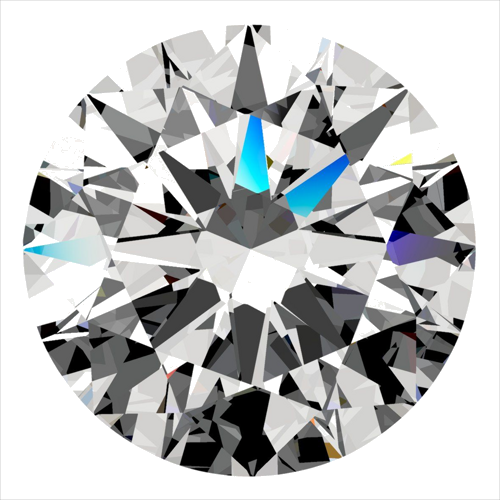 0.35 carat H-VS2 Excellent cut Natūralus Round Deimantas (1)