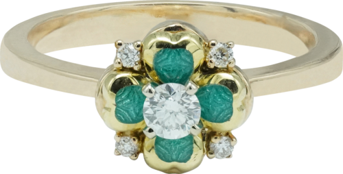 Кольцо с четырехлистным клевером ROYAL CLOVER (1)