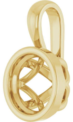 Pakabukas „Solitaire“ 14k yellow gold Round 7mm (2)