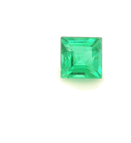 0.33 carat GREEN Square Smaragdas (1)