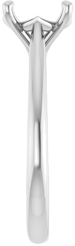 Platinum 8 mm Round Solitaire Engagement Ring Mounting (4)