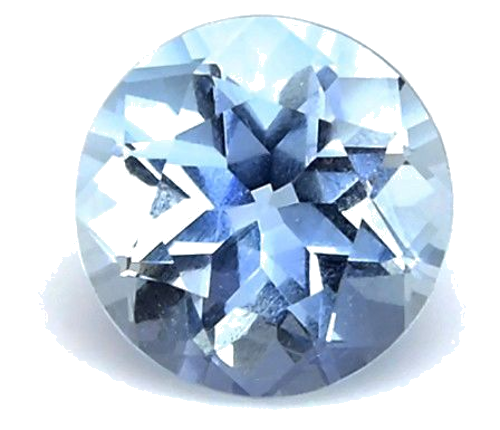 0.64 carat BLUE Round Aquamarine (1)
