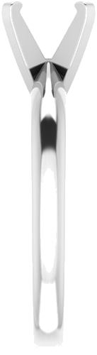 Sužadėtuvių Žiedas „Solitaire“ 585 Baltojo Aukso Square 5mm (4)