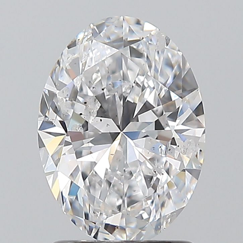 1.5 carat D-SI2 Natūralus Oval Deimantas (1)