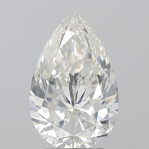 3.01 carat H-SI2 Natūralus Pear Deimantas (1)