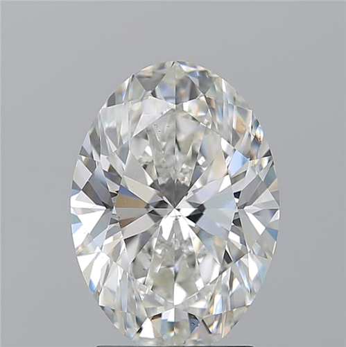 2.7 carat H-SI2 Natūralus Oval Deimantas (1)
