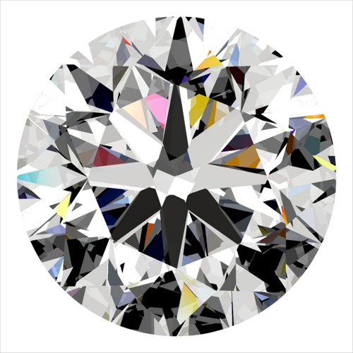 0.41 carat E-SI2 Very Good cut Natūralus Round Deimantas (1)