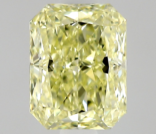 0.51 carat Fancy Light Yellow-VVS1 Natūralus Radiant Deimantas (1)