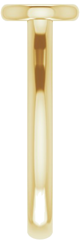 Sužadėtuvių Žiedas „Bezel-Set Solitaire“ 585 Geltonojo Aukso Round 6mm (4)