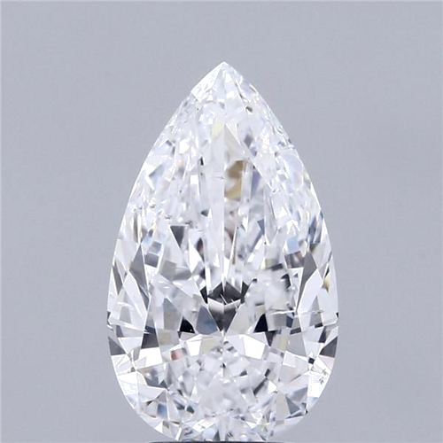 3.01 carat D-SI2 Natūralus Pear Deimantas (1)