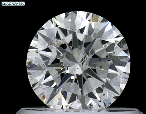 0.57 carat I-SI2 Very Good cut Natūralus Round Deimantas (1)