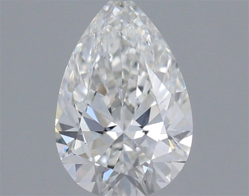 0.4 carat F-VVS2 Natūralus Pear Deimantas (1)