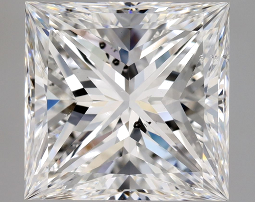 4.02 carat F-SI1 Natūralus Princess Deimantas (1)
