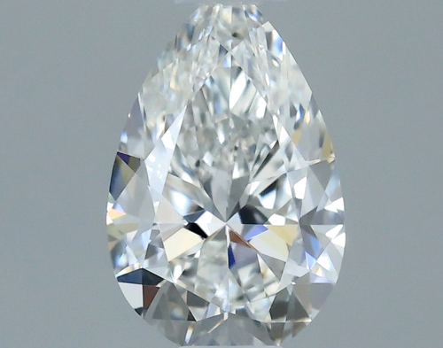 0.3 carat F-VS1 Natūralus Pear Deimantas (1)