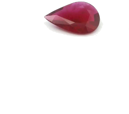 0.45 carat RED Pear Rubinas (1)