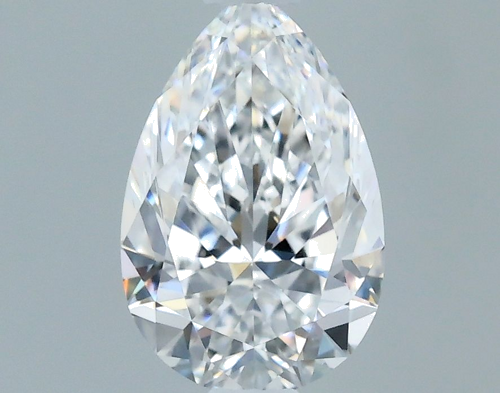 0.57 carat D-VVS2 Natūralus Pear Deimantas (1)