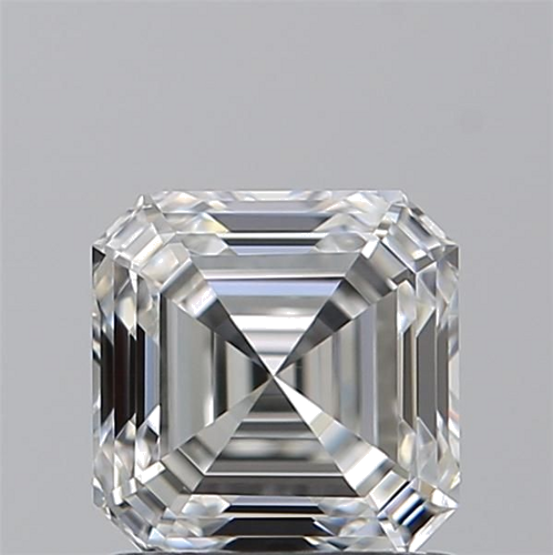 1.03 carat F-VVS2 Natūralus Asscher Deimantas (1)