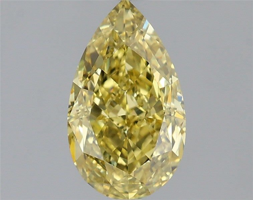 1.3 carat Fancy Deep Yellow-VS1 Natūralus Pear Deimantas (1)