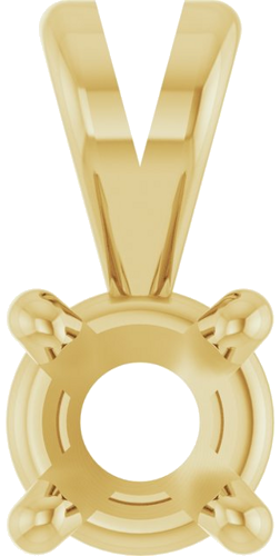 Pakabukas „Round 4-Prong Basket“ 14k yellow gold Round 3.5mm (1)