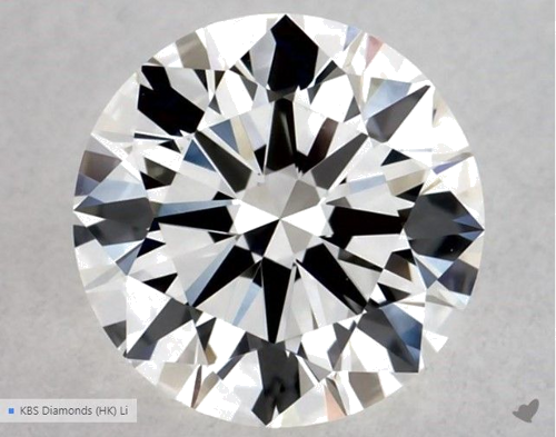 0.55 carat G-VS1 Excellent cut Natūralus Round Deimantas (1)
