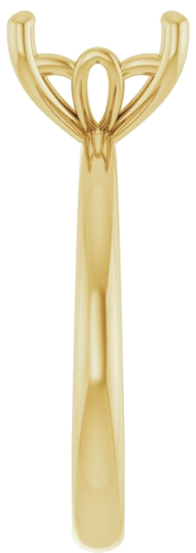 Sužadėtuvių Žiedas 14k yellow gold Asscher 8mm (4)