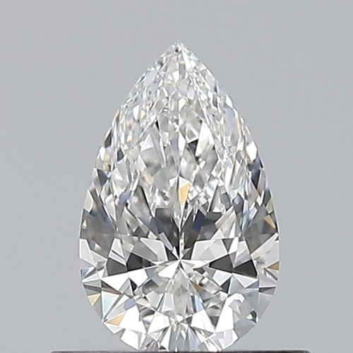 0.5 carat F-VVS2 Natūralus Pear Deimantas (1)