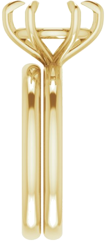 Sužadėtuvių Žiedas „Claw-Prong“ 14k yellow gold Round 10mm (9)