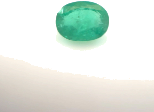 0.66 carat GREEN Oval Smaragdas (1)