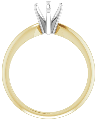 14K Yellow   White 10.5x5.5 mm Marquise Six-Prong Solitaire Engagement Ring Mounting (2)