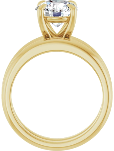Sužadėtuvių Žiedas „Claw-Prong Solitaire“ 14k yellow gold Round 8.2mm (7)