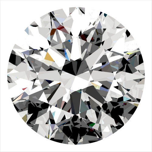 0.5 carat D-SI2 Excellent cut Natūralus Round Deimantas (1)