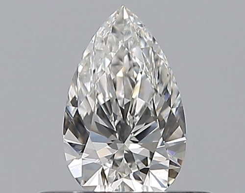 0.31 carat F-VVS1 Natūralus Pear Deimantas (1)