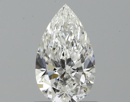 0.65 carat F-VVS1 Natūralus Pear Deimantas (1)