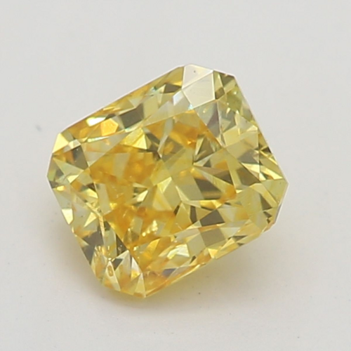 0.32 carat Fancy Vivid Yellow-SI2 Natūralus Radiant Deimantas (1)