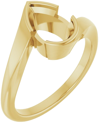 Sužadėtuvių Žiedas „Half-Bezel Solitaire“ 14k yellow gold Pear 9mm x 6mm (1)