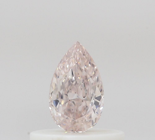 0.3 carat Light Pink-SI2 Natūralus Pear Deimantas (1)