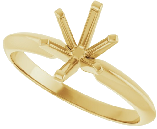 Sužadėtuvių Žiedas „Solitaire“ 585 Geltonojo Aukso Oval 8mm x 6mm (5)