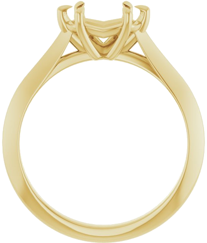 Sužadėtuvių Žiedas „Claw-Prong Solitaire“ 14k yellow gold Oval 8mm x 6mm (2)