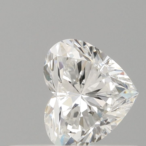 0.35 carat F-VVS2 Natūralus Heart Deimantas (1)