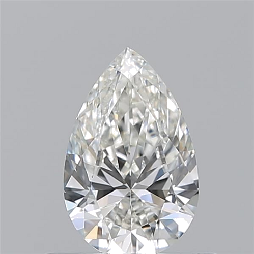 0.53 carat H-VVS2 Natūralus Pear Deimantas (1)
