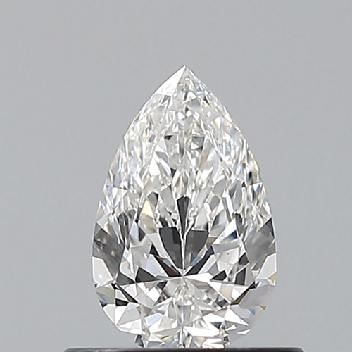 0.51 carat F-VVS2 Natūralus Pear Deimantas (1)