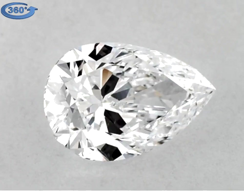 2.0 carat D-VS2 Natūralus Pear Deimantas (1)