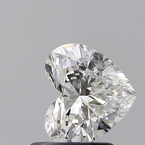 0.91 carat F-SI2 Natūralus Heart Deimantas (1)