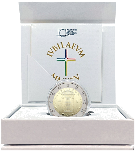 2025 Italija Jubiliejus 2 eurų Proof moneta (2)