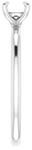 Sužadėtuvių Žiedas „Solitaire“ 10k white gold Round 4.8mm (4)