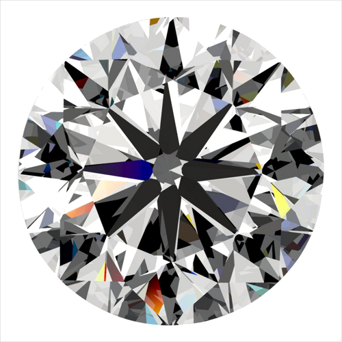 0.3 carat J-SI1 GD cut Natūralus Round Deimantas (1)
